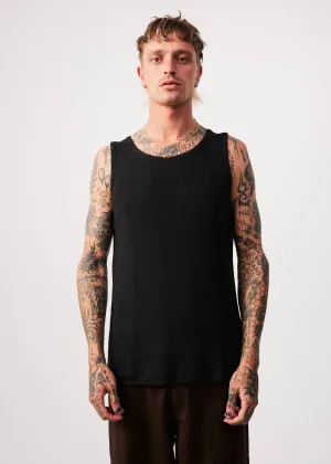 AFENDS Mens Base - Singlet - Black