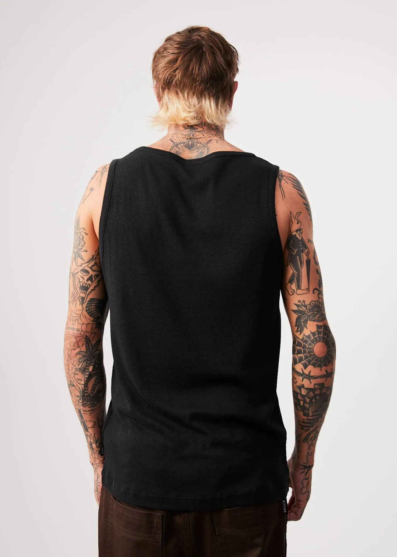 AFENDS Mens Base - Singlet - Black