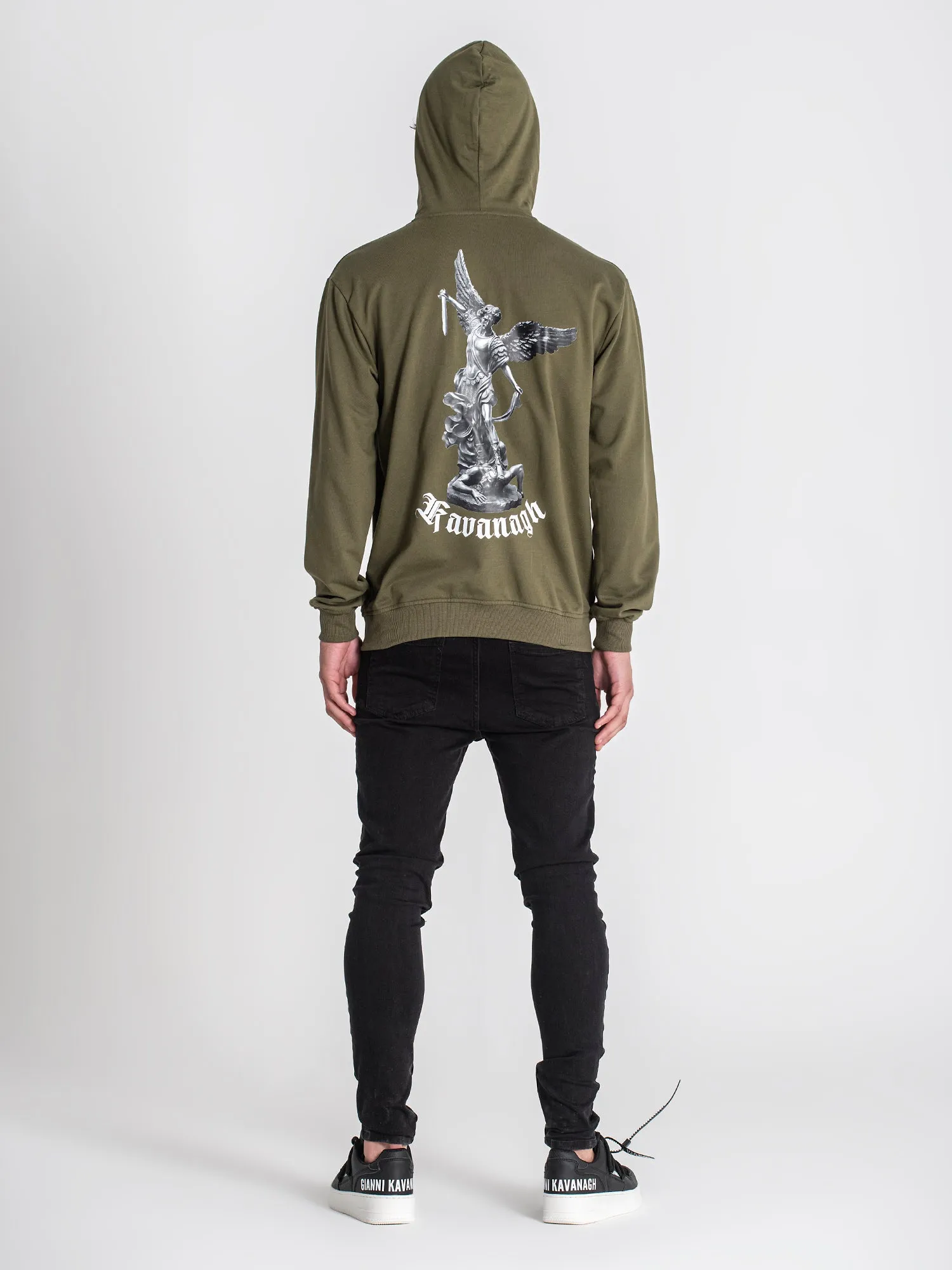 Army Green Warrior Angel Hoodie