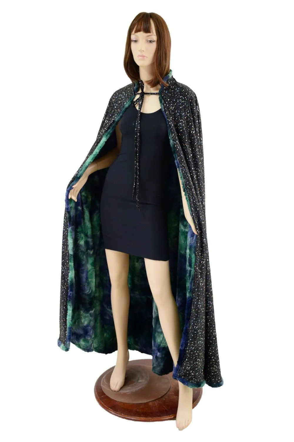 Atlantis Minky Faux Fur Full Length Cape