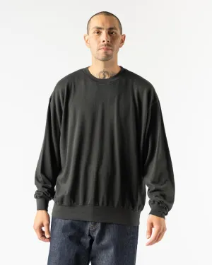 Auralee Super High Gauge Sweat Pullover in Ink Black