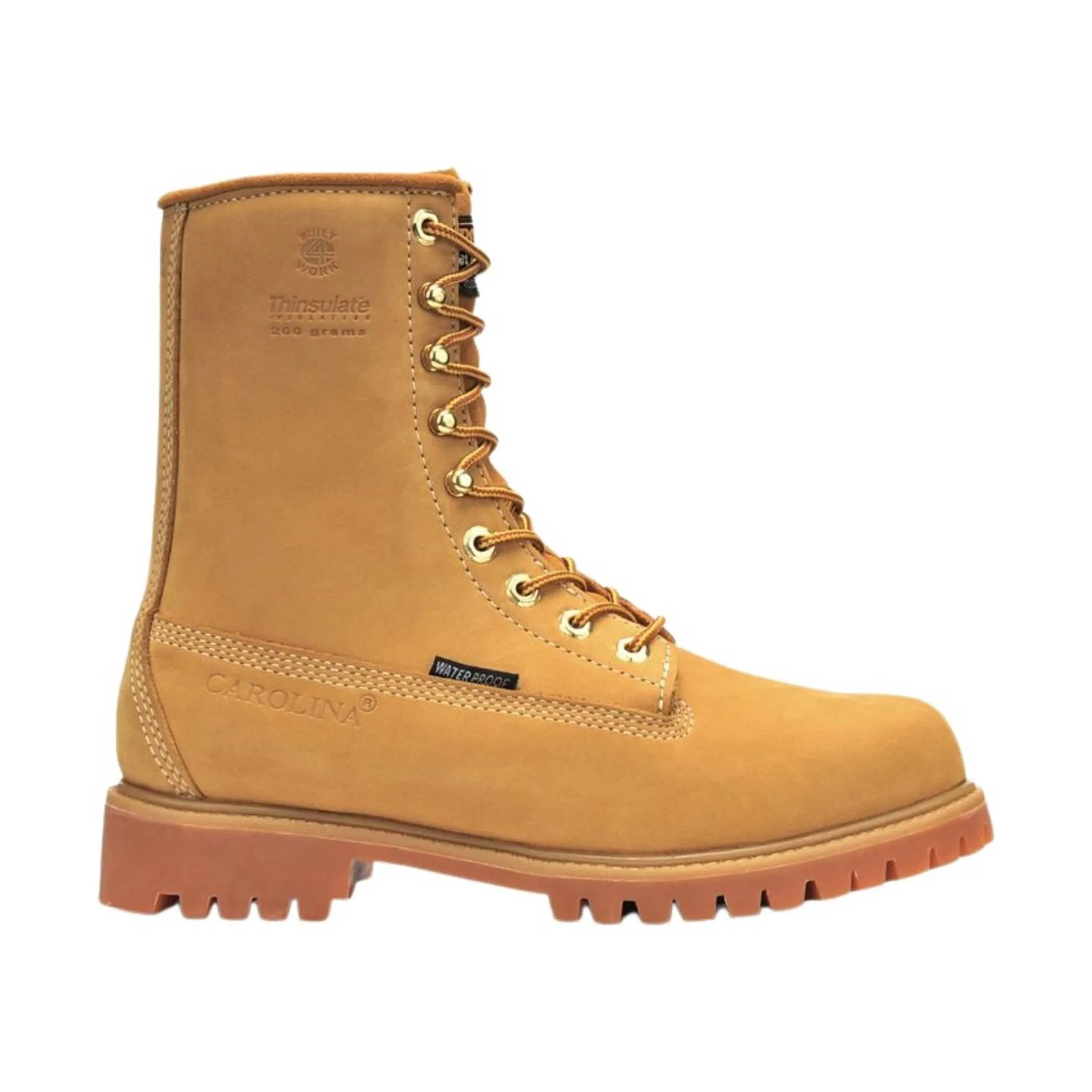 Carolina Men's Journeyman 8 Inch Soft Toe Waterproof Work Boot - Wheat