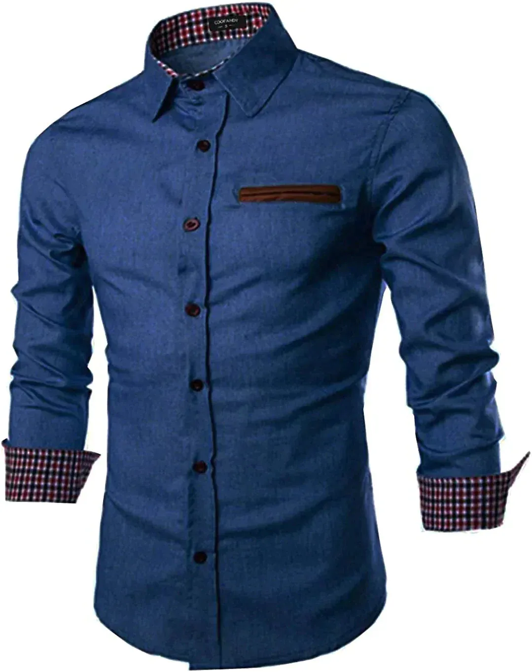 Casual Long Sleeve Button Denim Shirt (US Only)