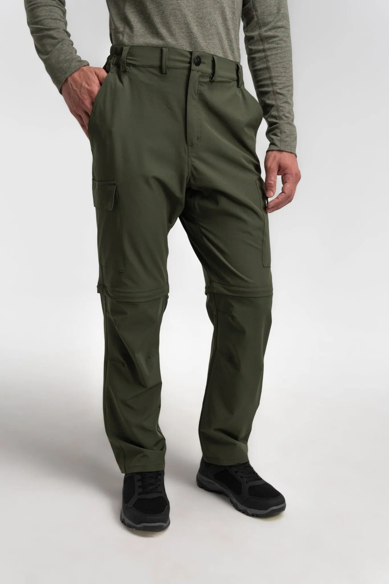 CLEARANCE: 2-in-1 "Zip-Off" Water Resistant Cargo Pant Shorts