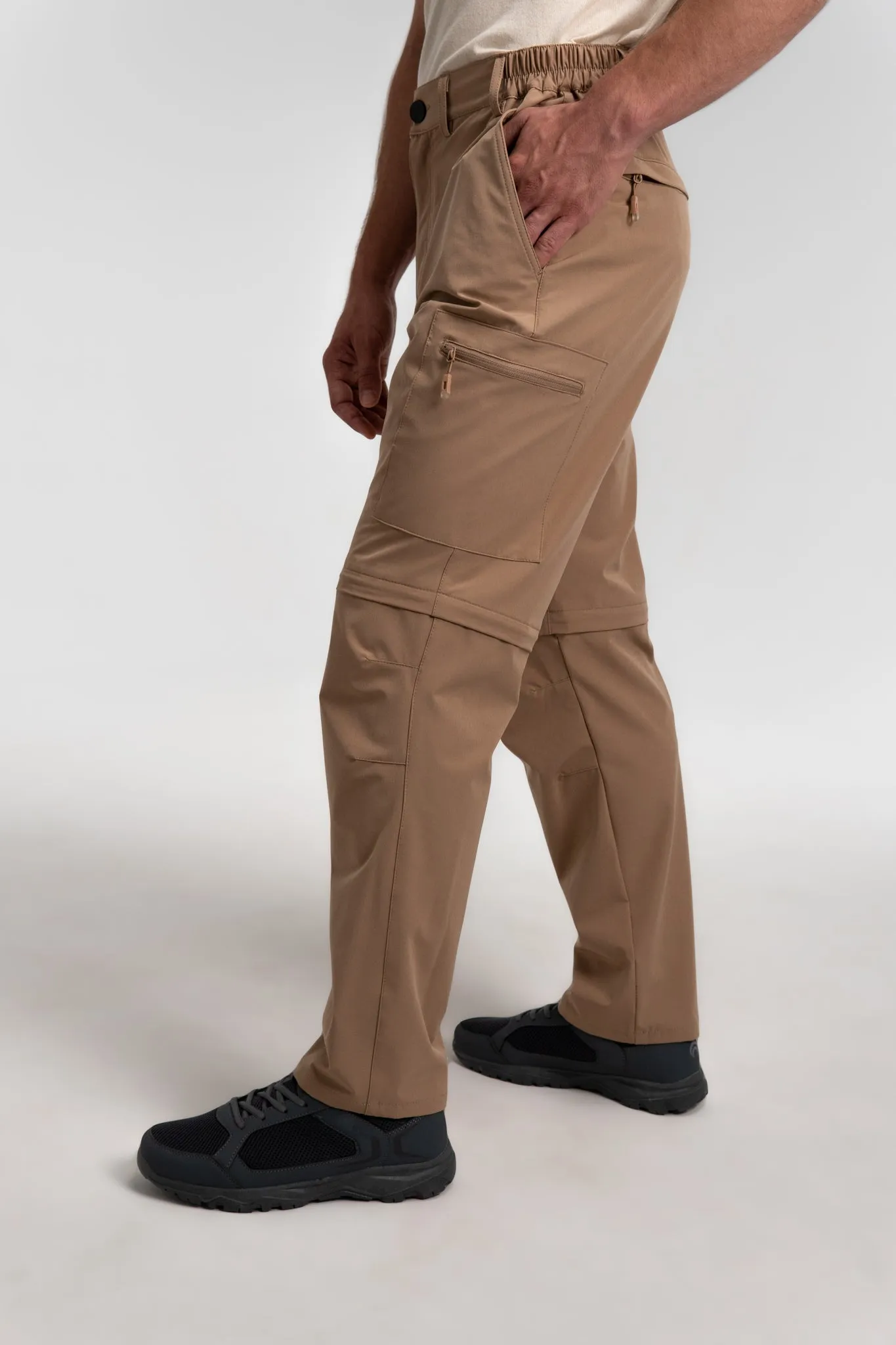 CLEARANCE: 2-in-1 "Zip-Off" Water Resistant Cargo Pant Shorts