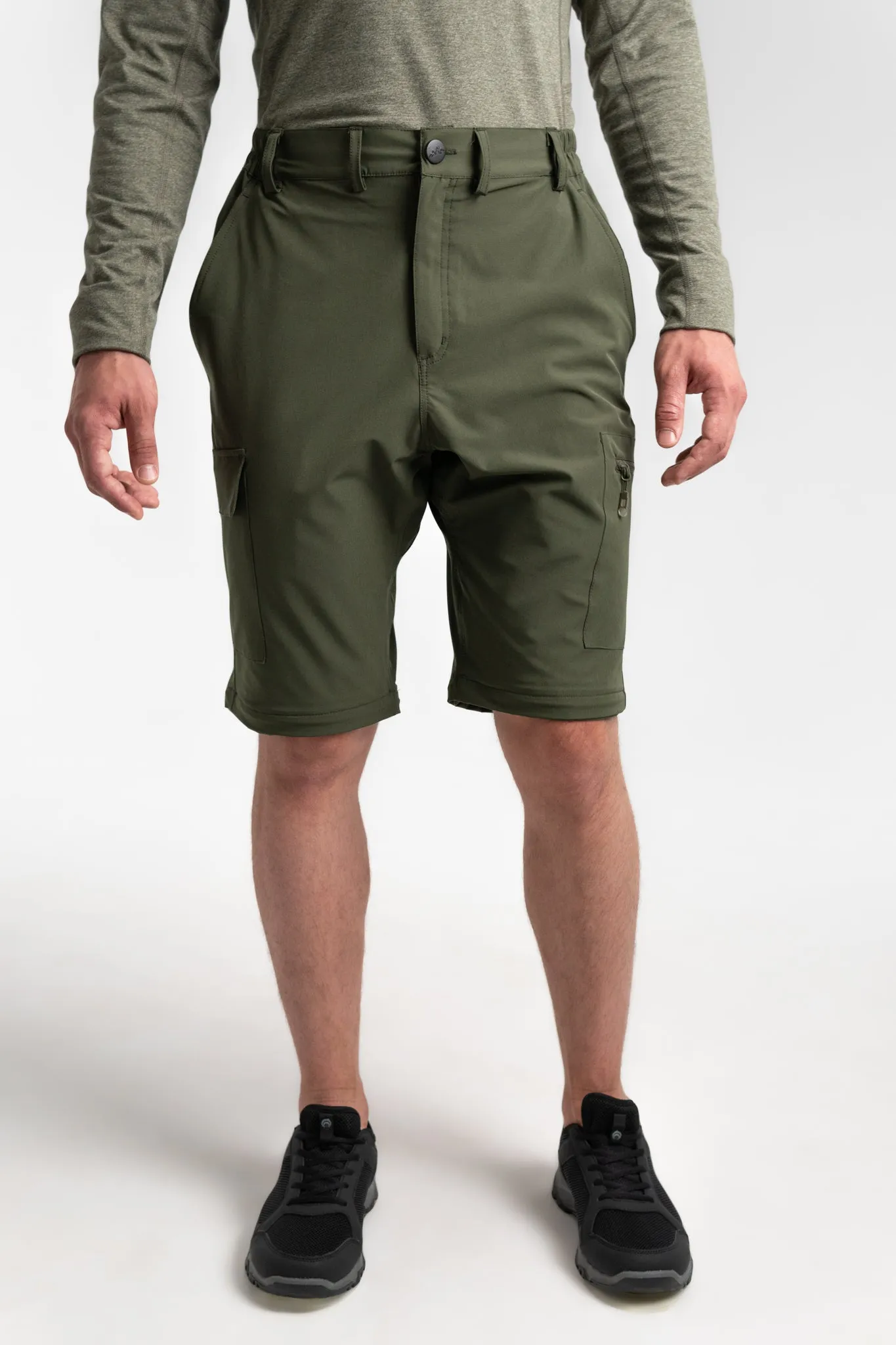 CLEARANCE: 2-in-1 "Zip-Off" Water Resistant Cargo Pant Shorts