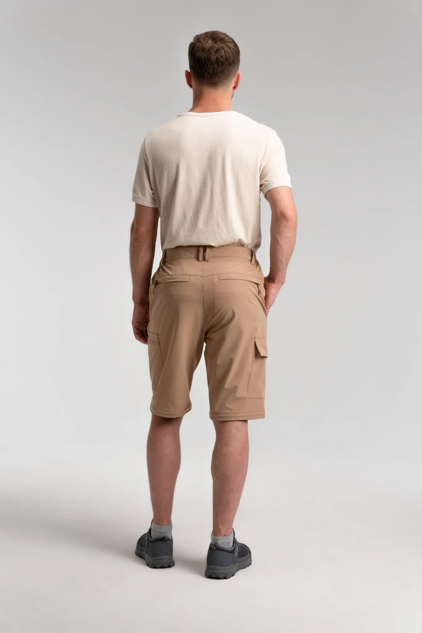 CLEARANCE: 2-in-1 "Zip-Off" Water Resistant Cargo Pant Shorts