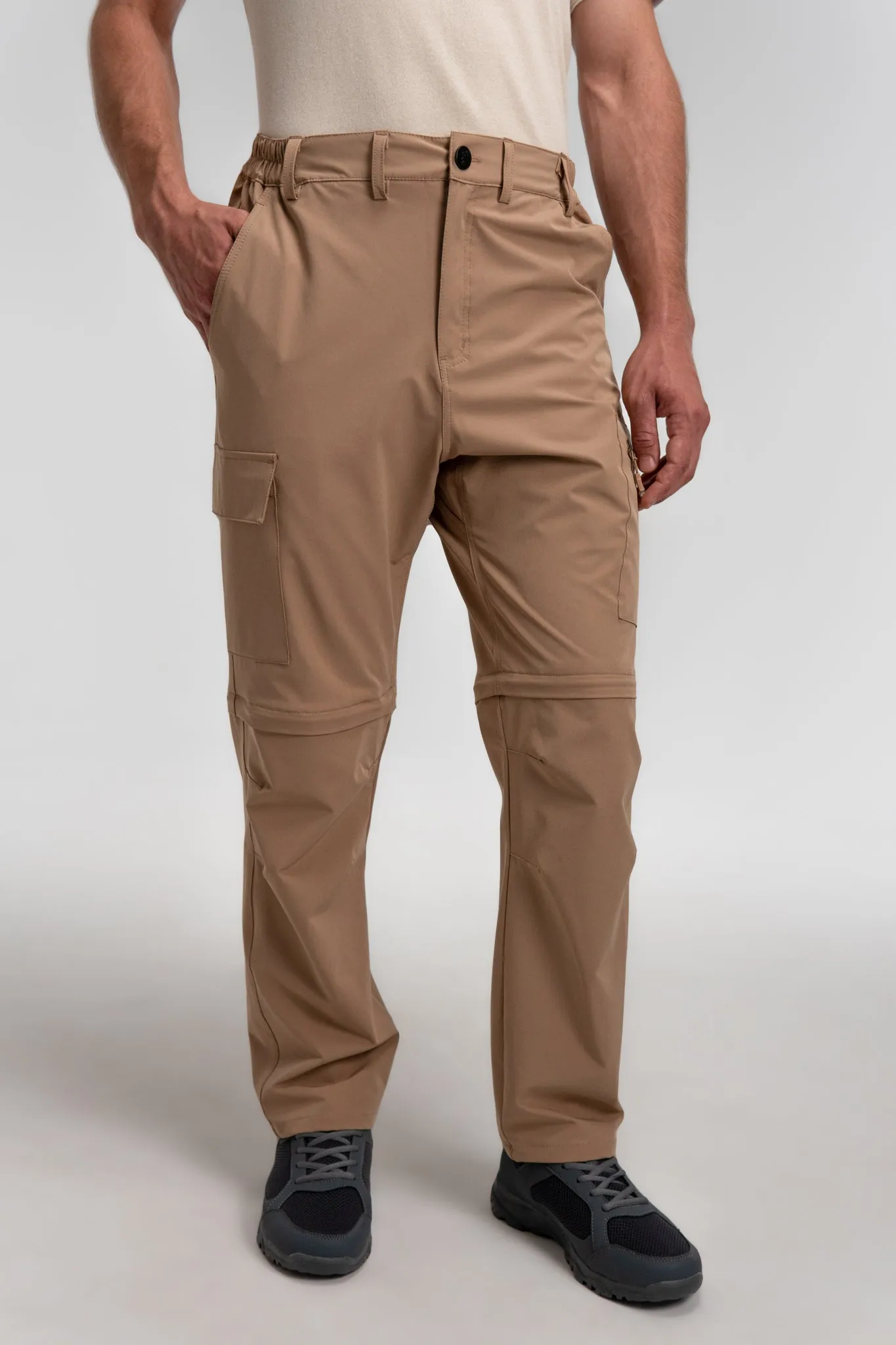 CLEARANCE: 2-in-1 "Zip-Off" Water Resistant Cargo Pant Shorts