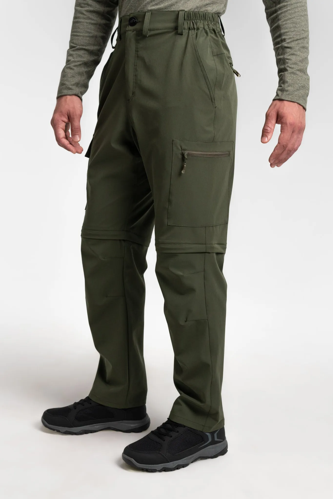 CLEARANCE: 2-in-1 "Zip-Off" Water Resistant Cargo Pant Shorts