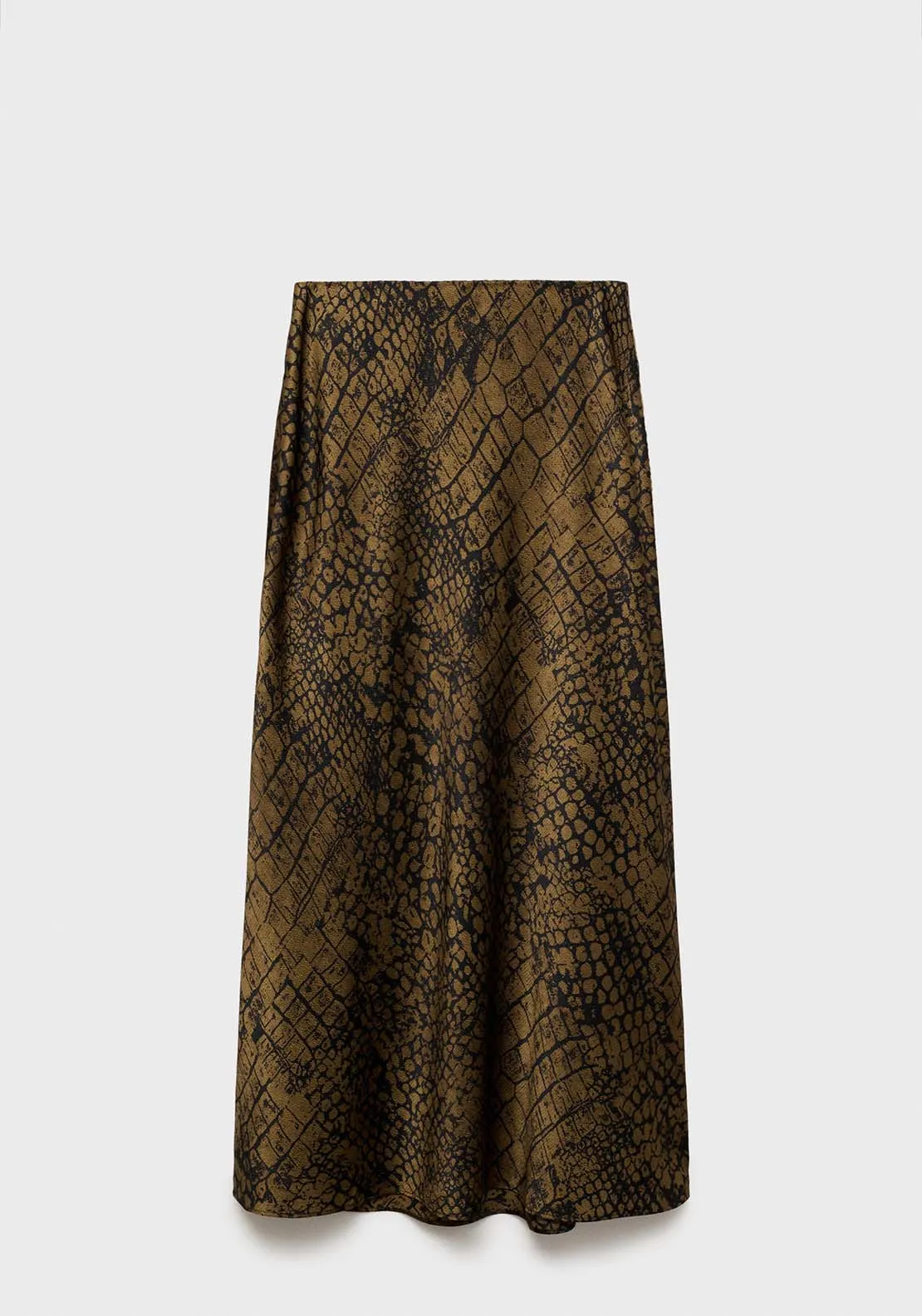 Coco print flared skirt - Brown