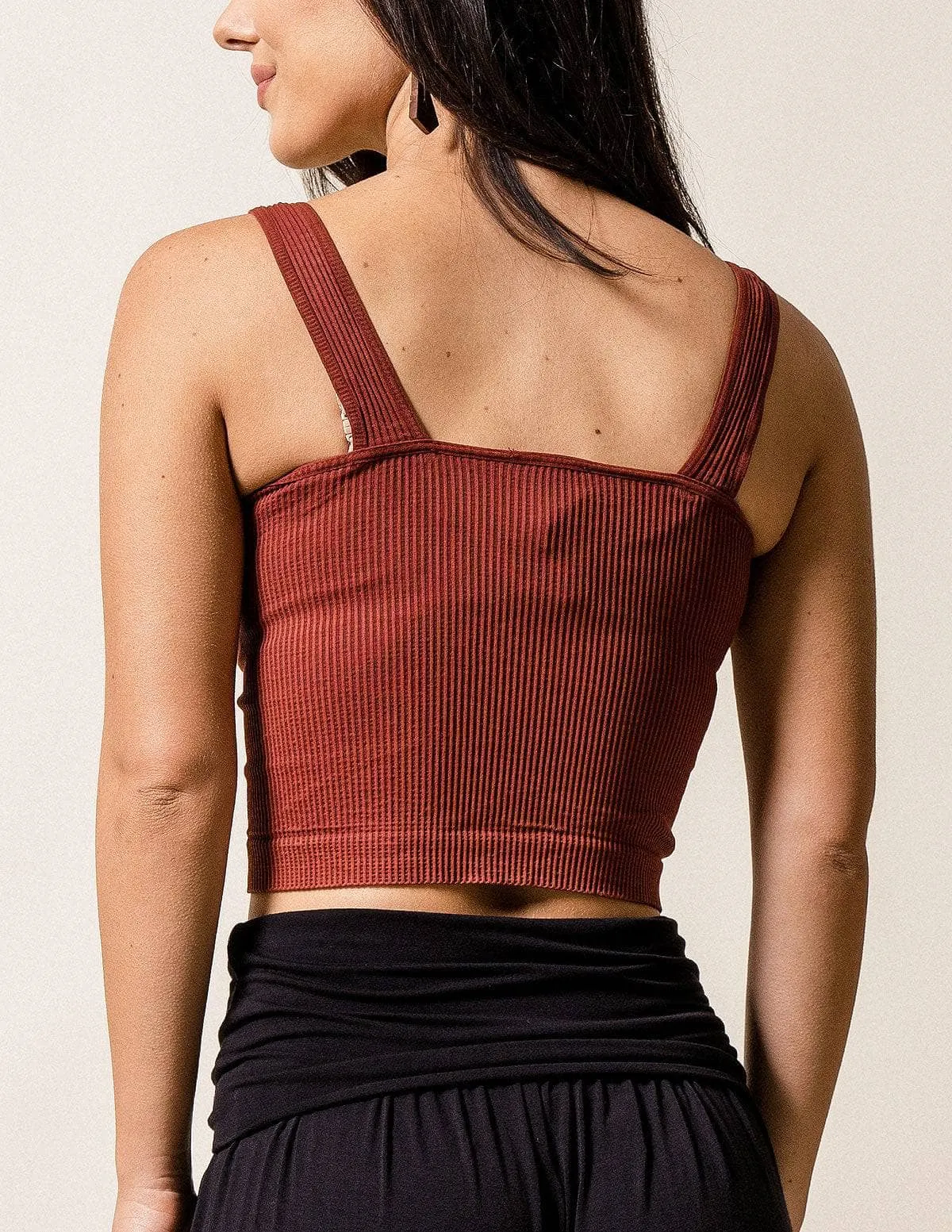 Control Fit Vintage Crop Tank - As-Is-Clearance