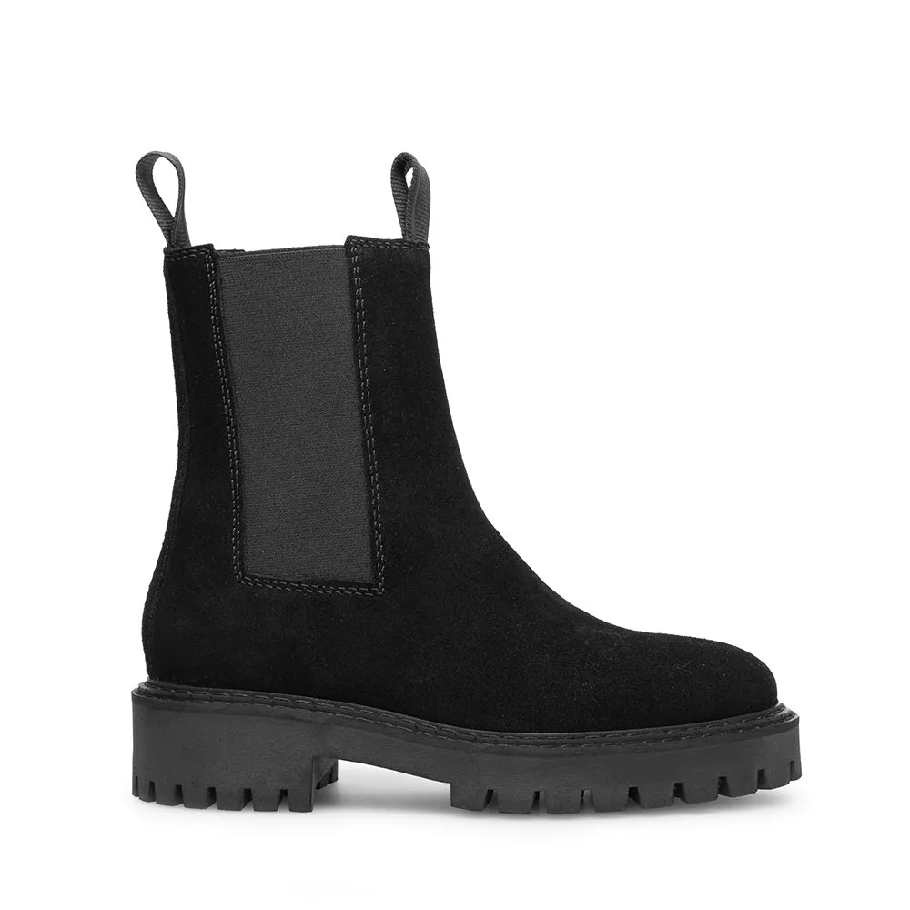 Daze Black Suede Chelsea Boots