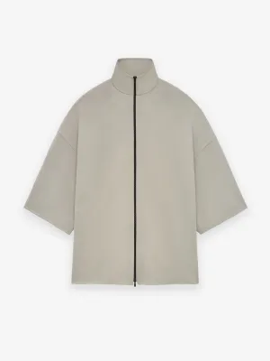 Double Wool Cashmere Short Sleeve Jacket