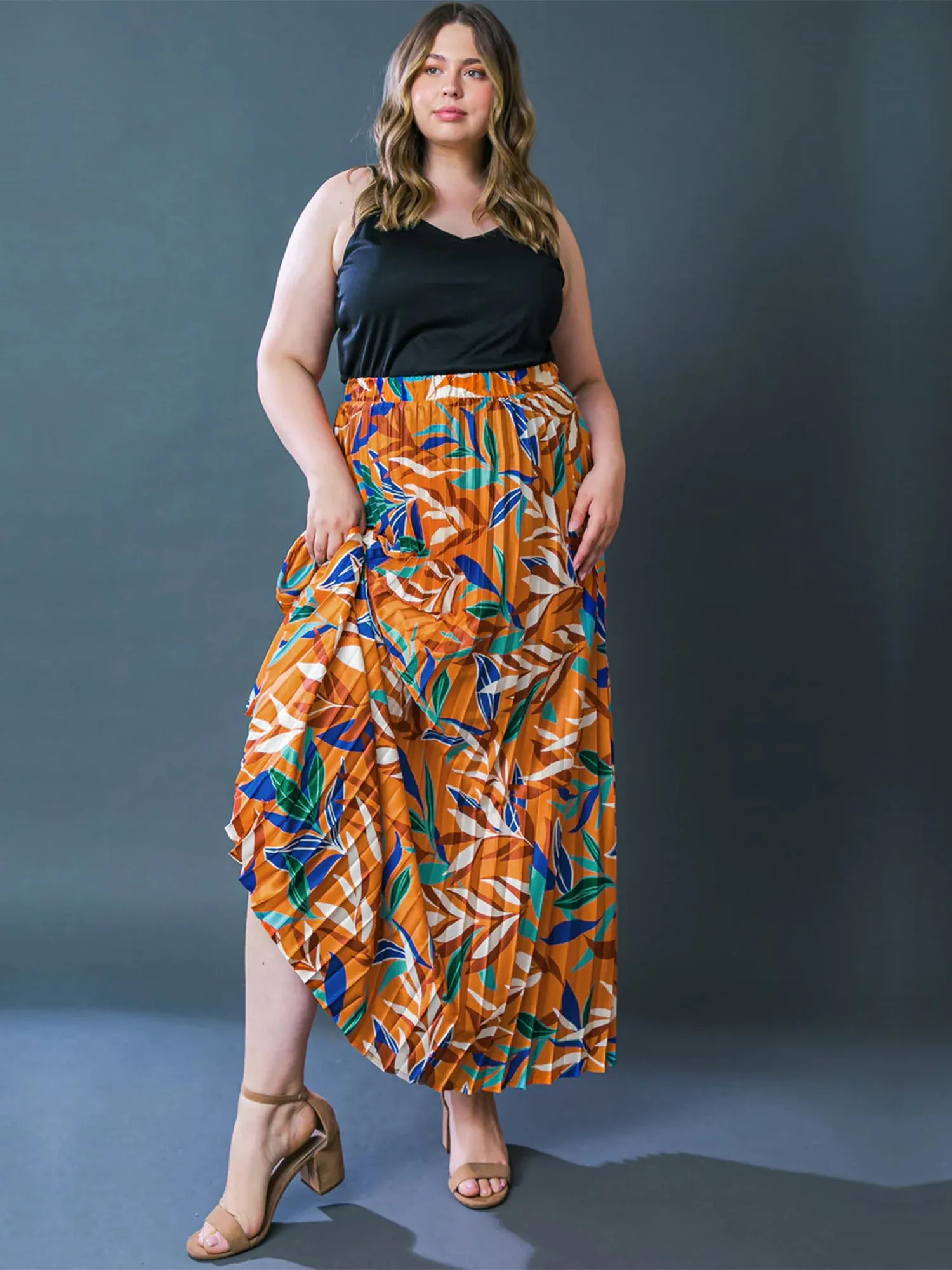 Flying Tomato Plus Pleated Maxi Skirt - Brands We Love