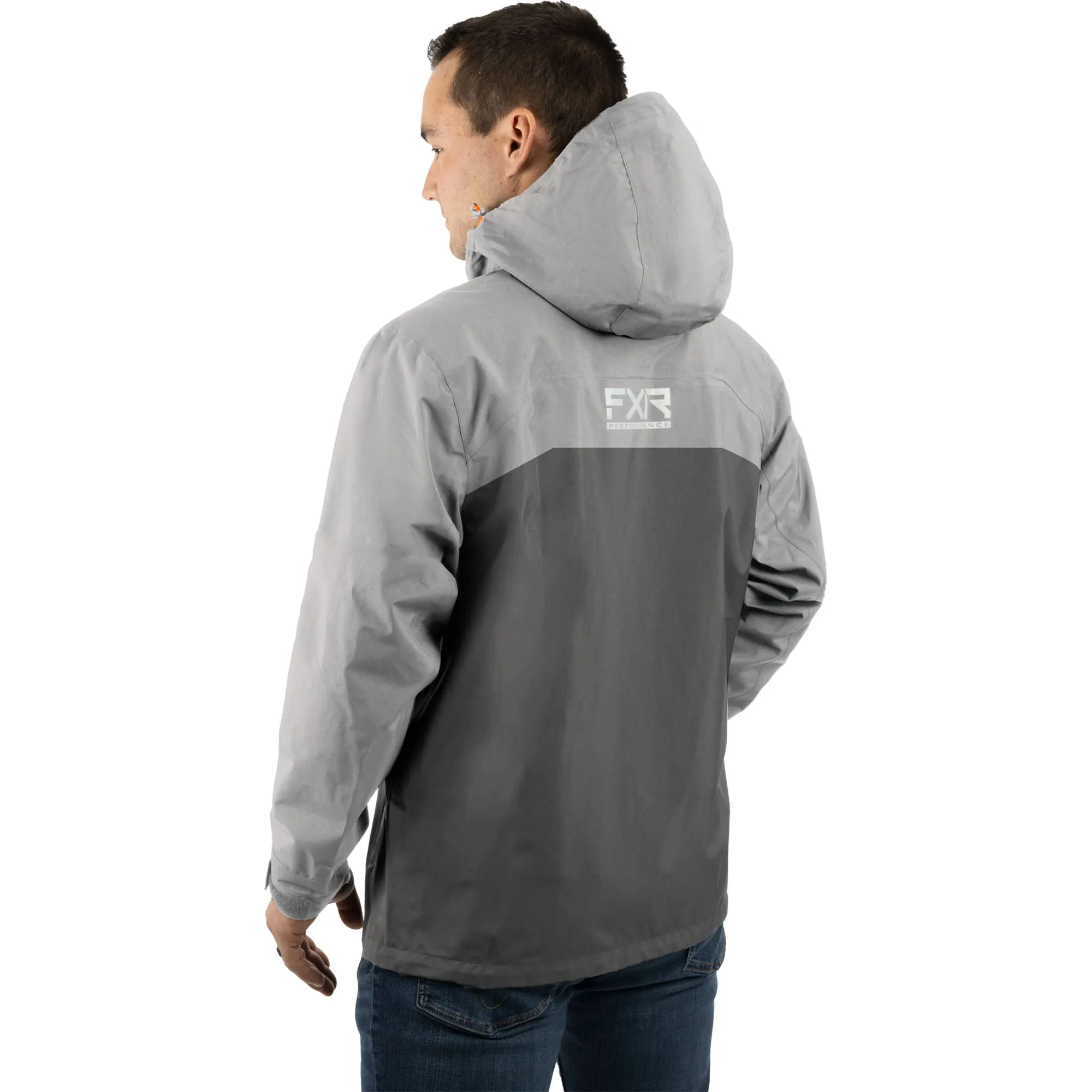 FXR  Mens Grey Charcoal Adventure Tri-Laminate Jacket Breathable Waterproof