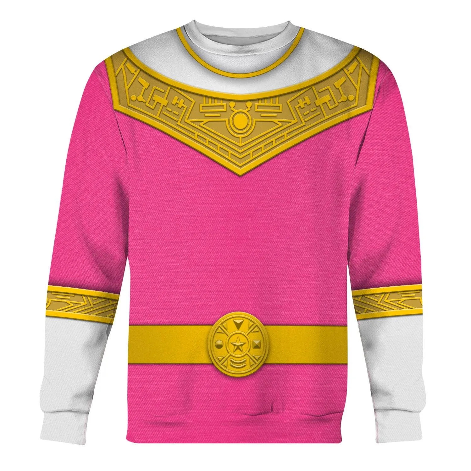 Gearhomie Pink Power Rangers Zeo Hoodies Sweatshirt T-shirt Hawaiian Tracksuit