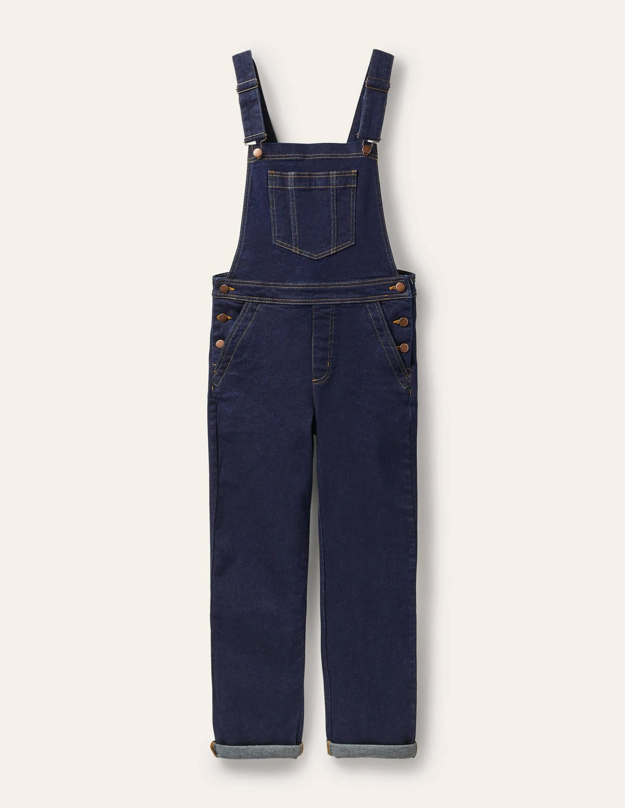 Girlfriend Dungarees-Indigo