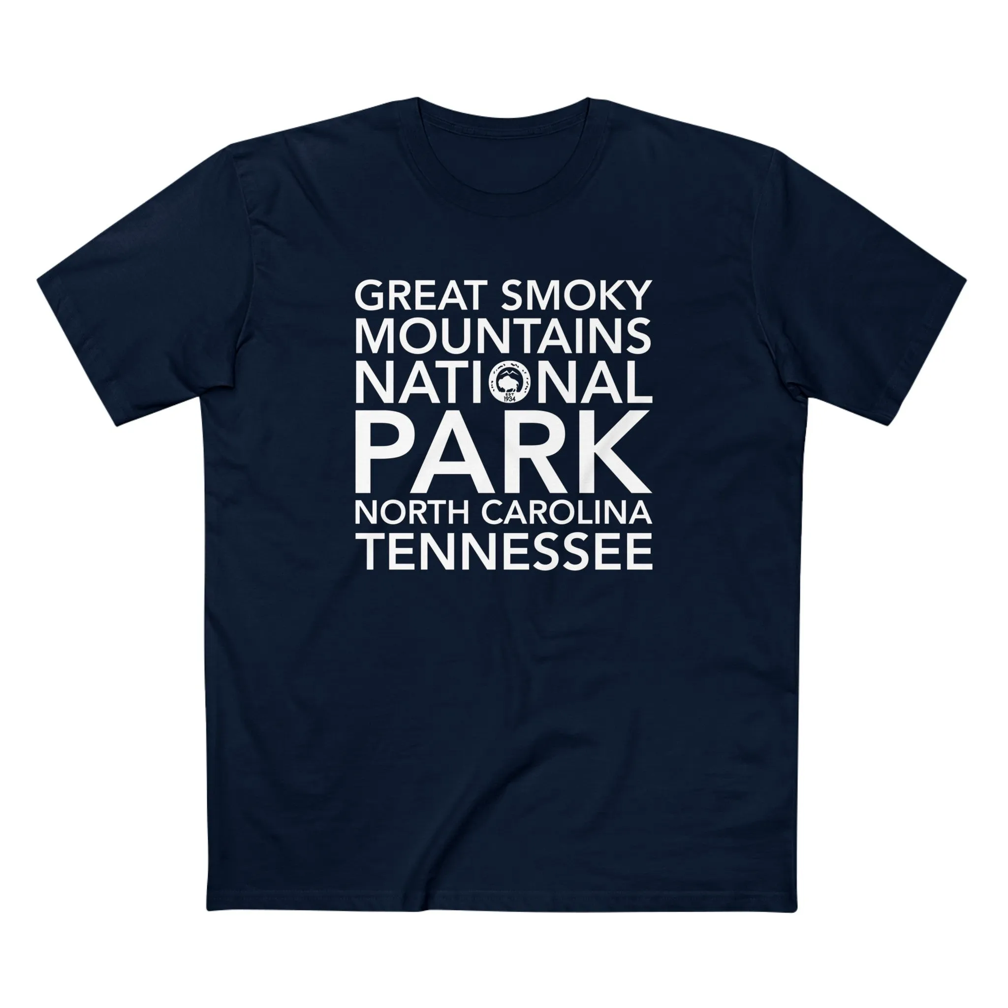 Great Smoky Mountains National Park T-Shirt Block Text