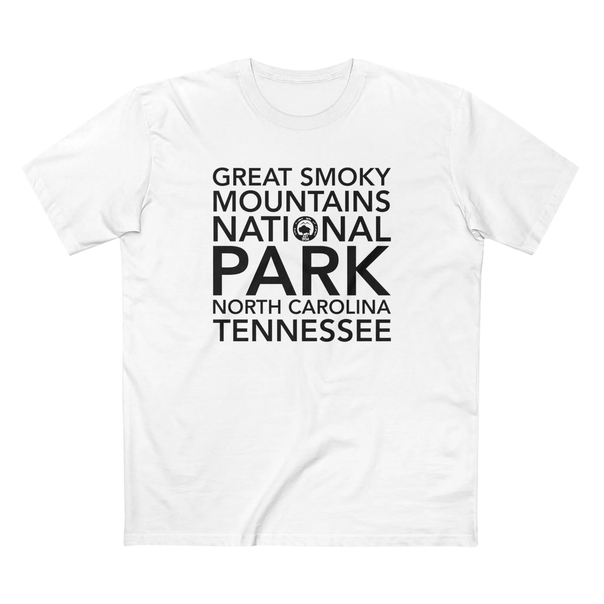 Great Smoky Mountains National Park T-Shirt Block Text