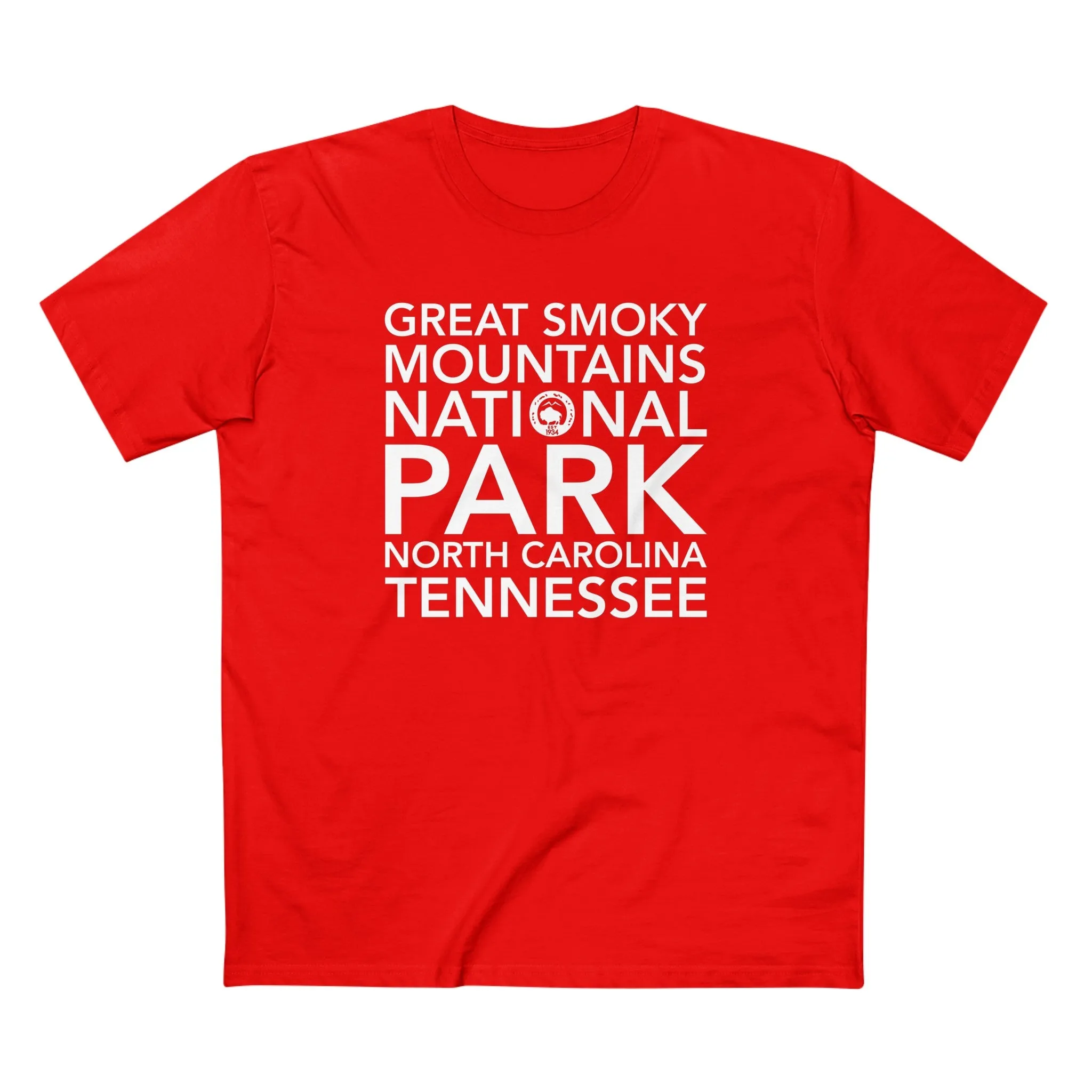 Great Smoky Mountains National Park T-Shirt Block Text