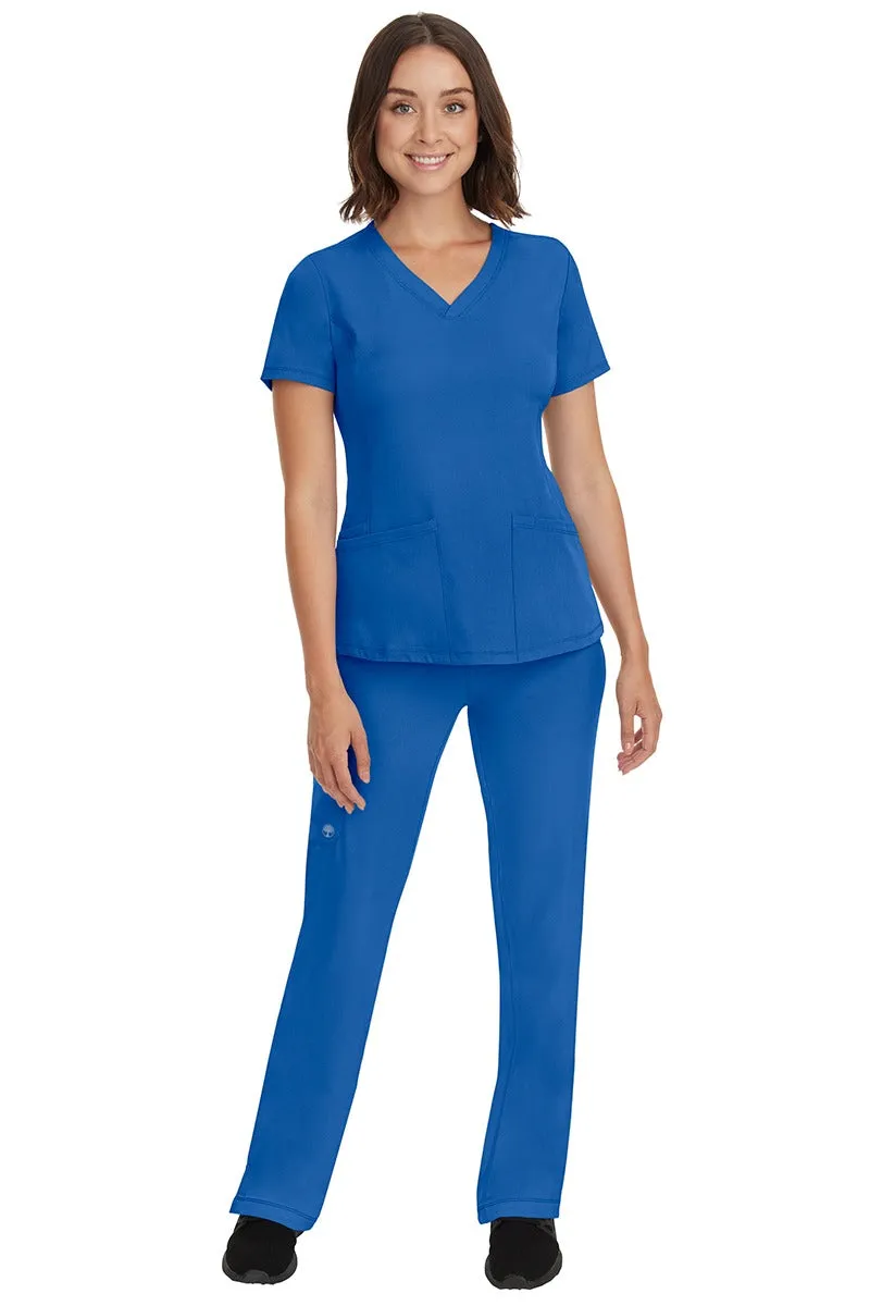 HH Works Women's Scrub Set Monica Top & Petite Rebecca Pant | Royal