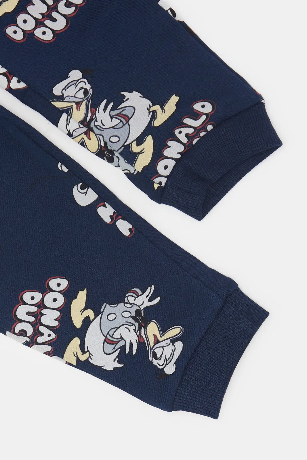 Infant Boys Navy Mickey And Donald Jogger Pants