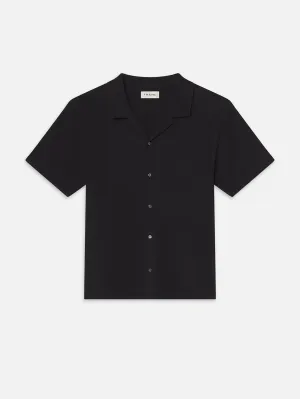 Jacquard Relaxed Shirt - Black