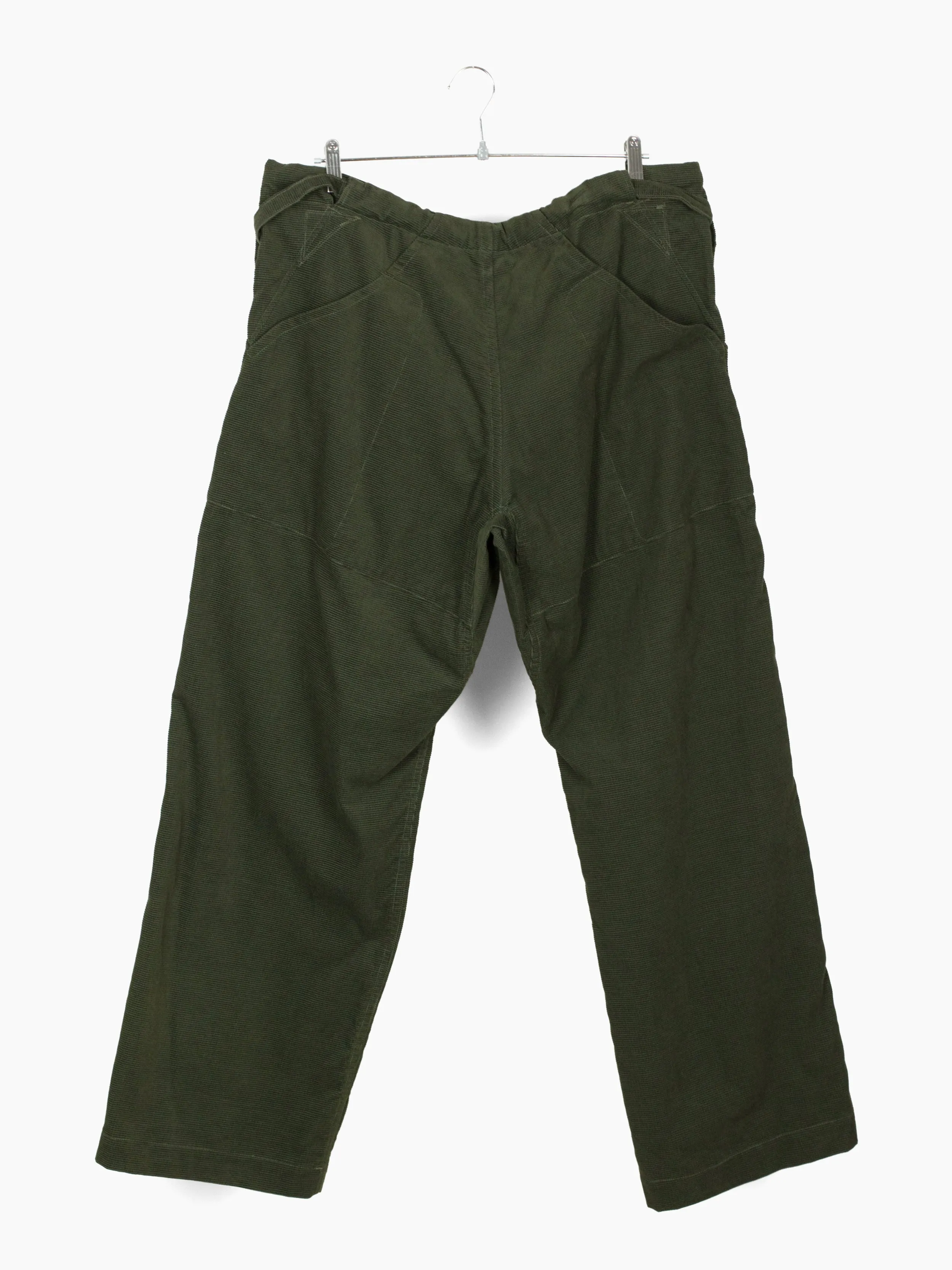 Kozaburo AW24 Grid Corduroy Imu Wide Pants