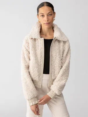 Libby Sherpa Jacket Toasted Almond