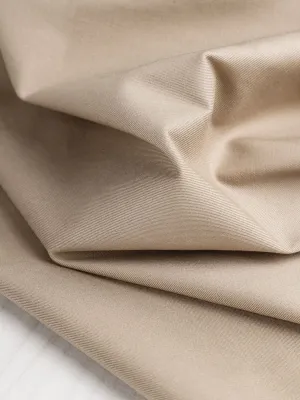 Lightweight Organic Cotton Stretch 6 oz Twill- Sand