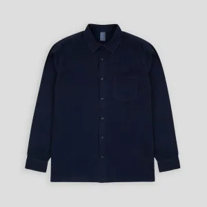 Lightweight Relaxed Snap Button Shirt Navy