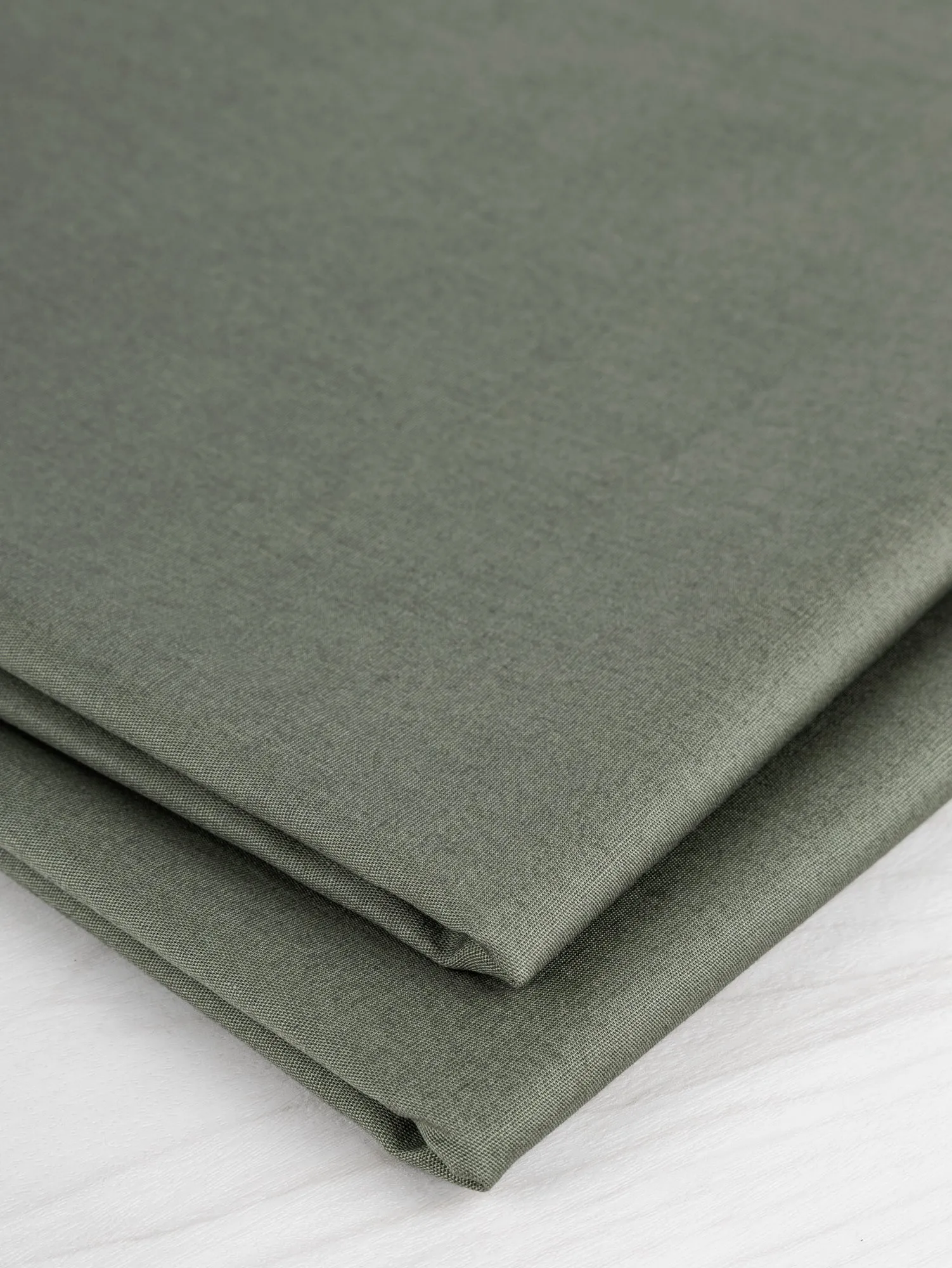 Lightweight Silky Cotton Poplin - Olive