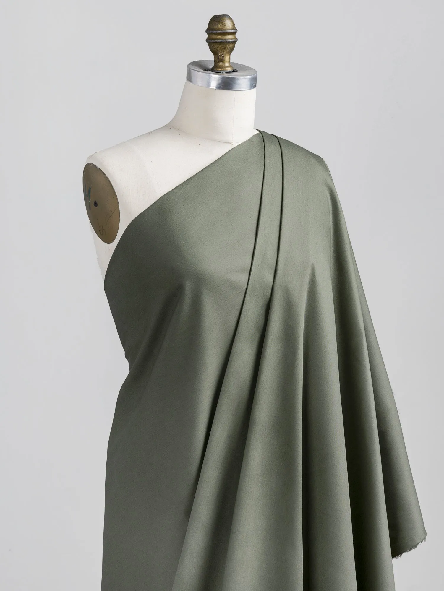 Lightweight Silky Cotton Poplin - Olive