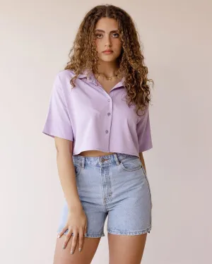 Lilac Cropped Shirt