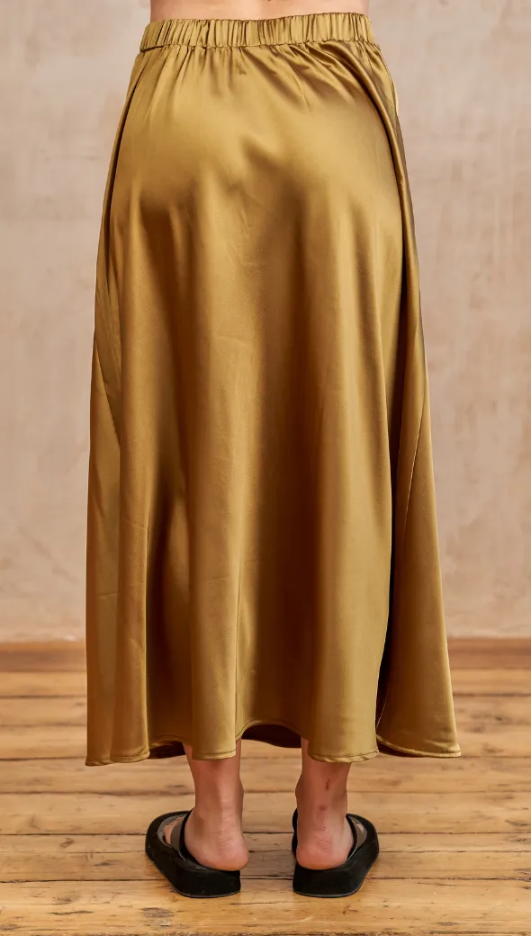 LUISA SKIRT - DEEP GOLD