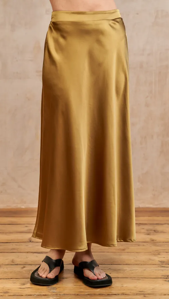 LUISA SKIRT - DEEP GOLD