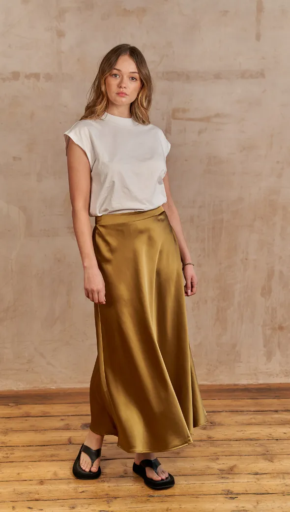 LUISA SKIRT - DEEP GOLD