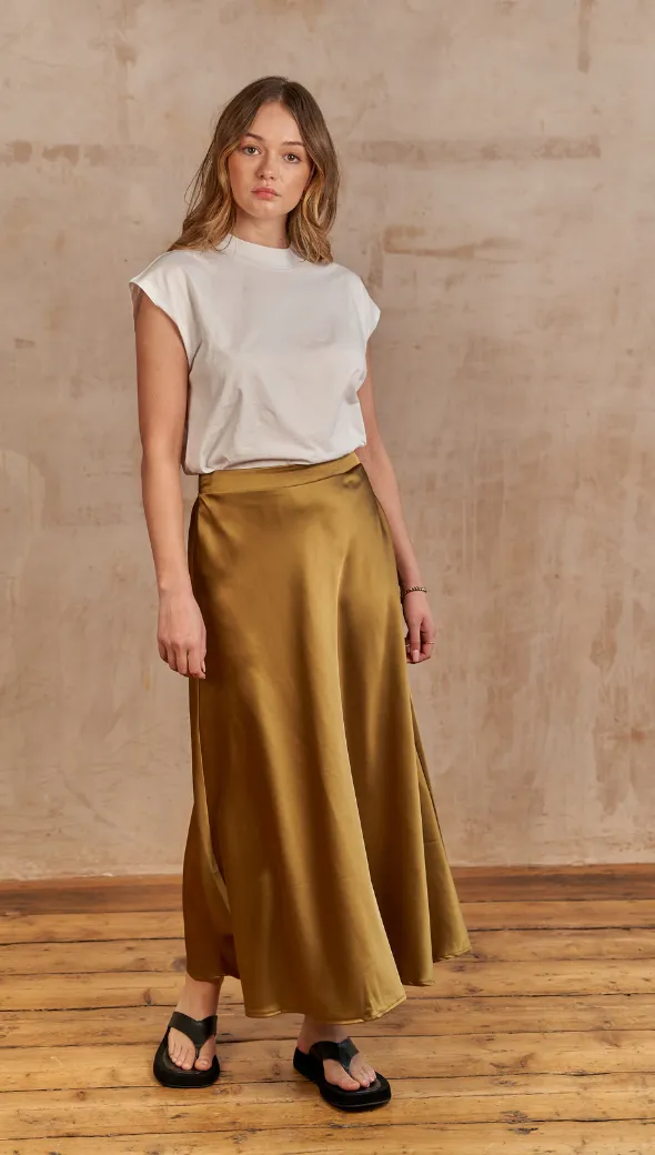 LUISA SKIRT - DEEP GOLD