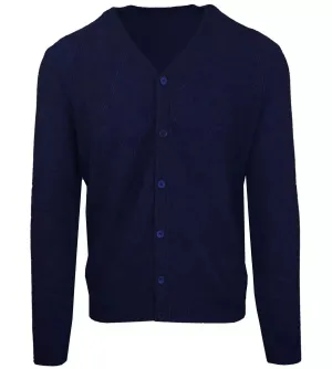 Malo Elegant Wool-Cashmere Men's V-Neck Cardigan