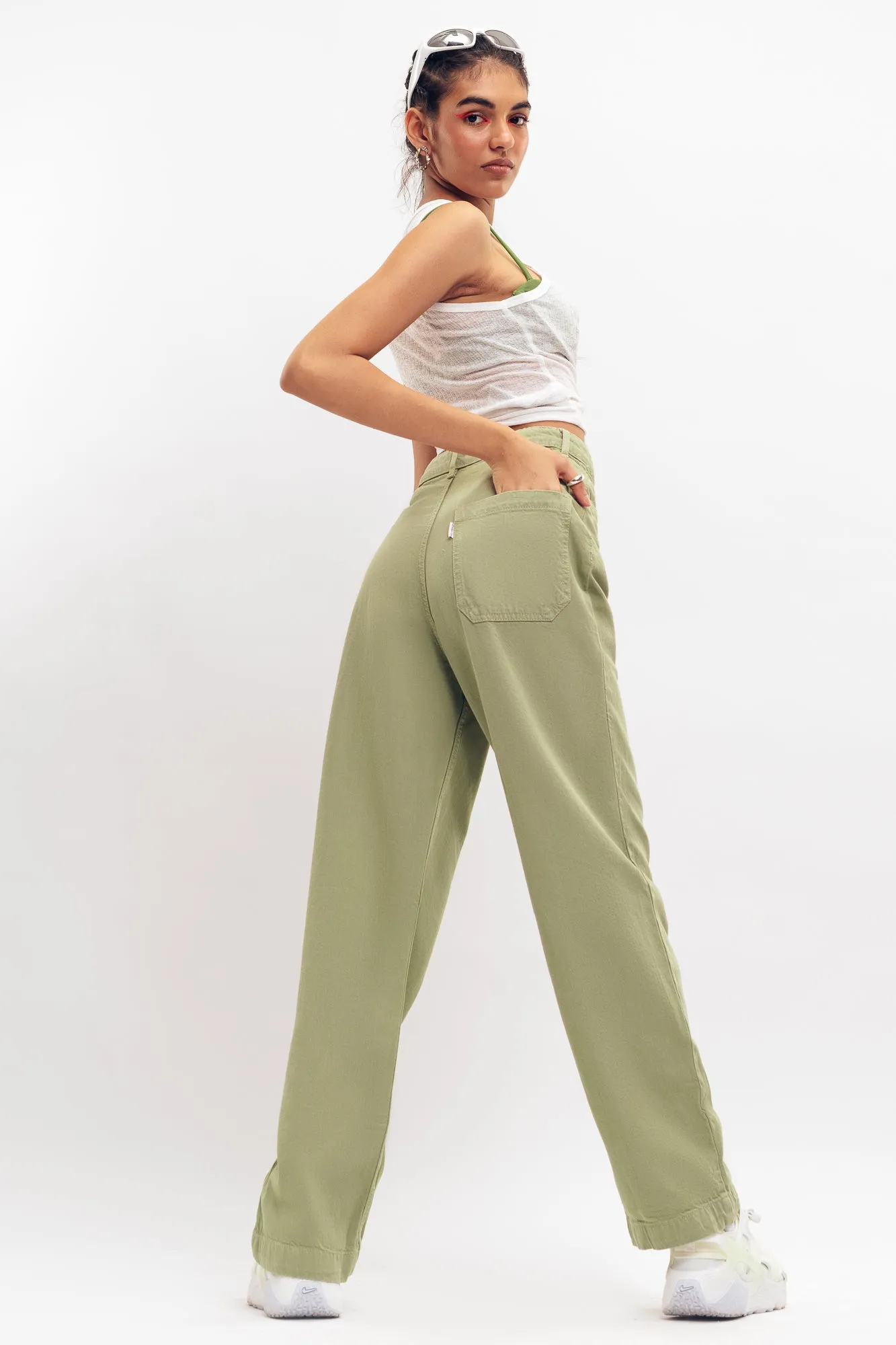 Meadow Sage Straight Jeans