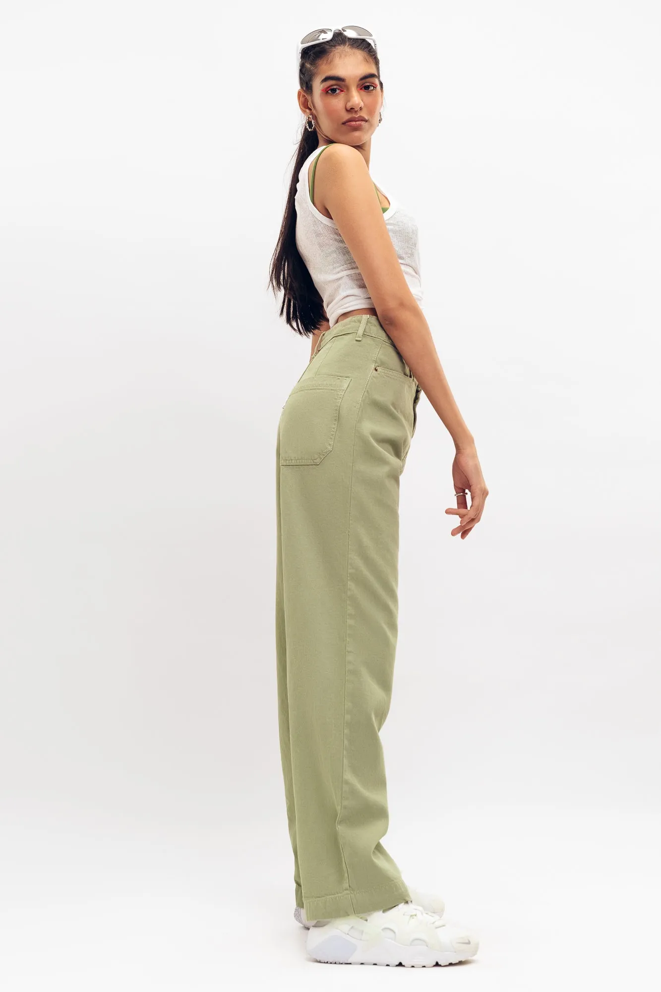 Meadow Sage Straight Jeans