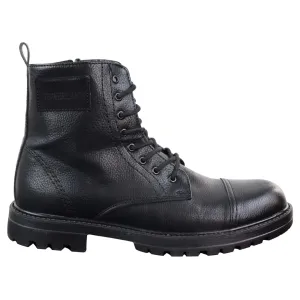 Mens Ankle Boots Military Army Laced Zip Casual Combat Vintage Classic Leather