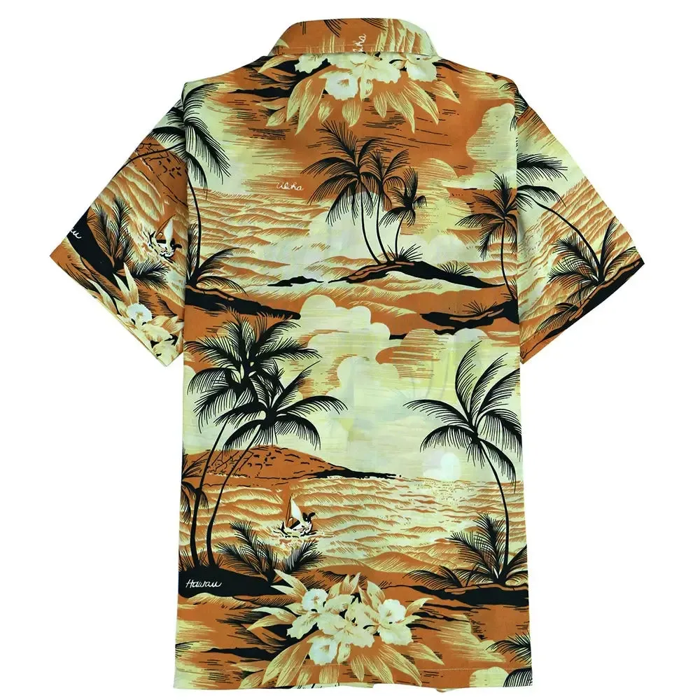 Men's Button Down Hawaiian Shirt