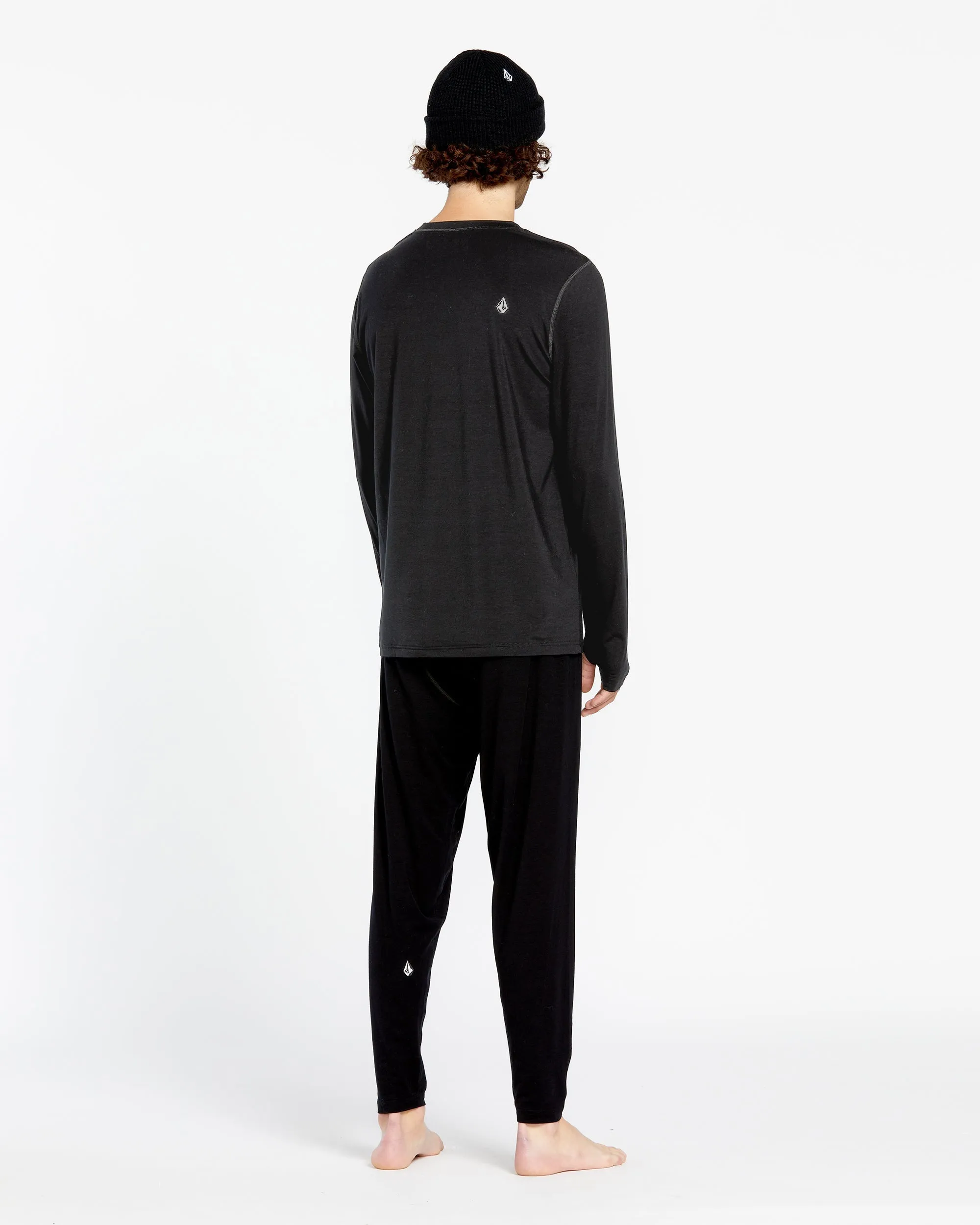 Mens Merino Blend Crew - Black