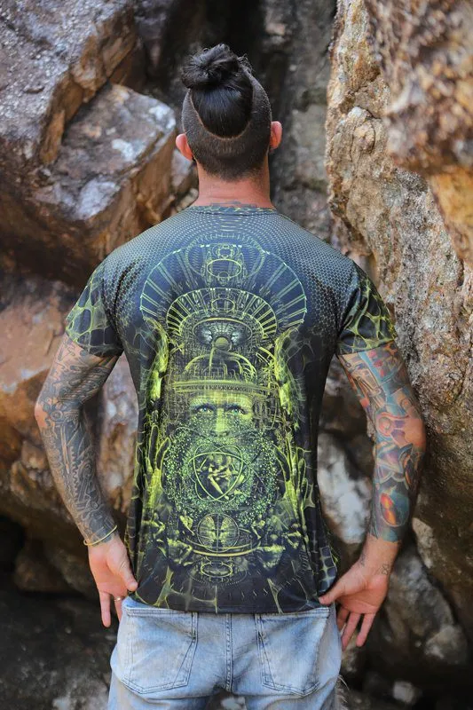 Mens Rave Shirt | Psy Clothing | Sacred Geomery Shirt | Fractal Shirt | Hokus (TS)