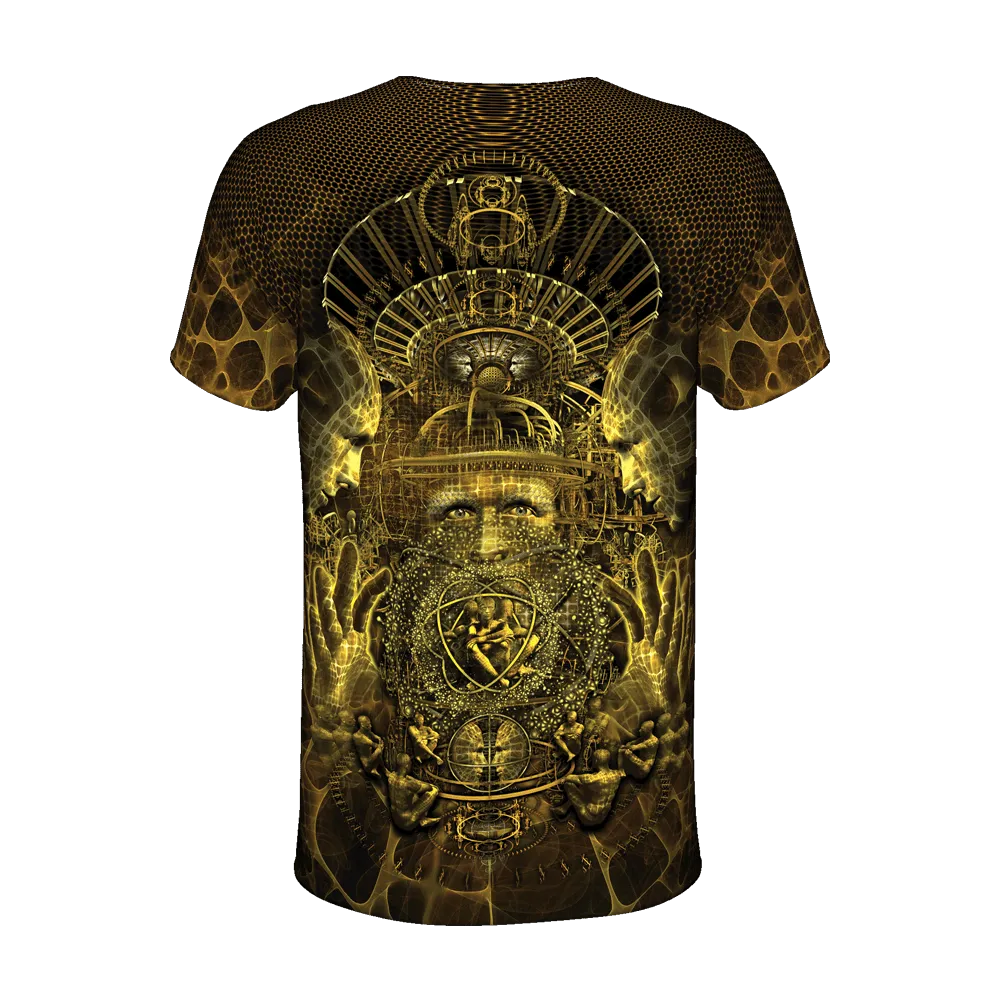 Mens Rave Shirt | Psy Clothing | Sacred Geomery Shirt | Fractal Shirt | Hokus (TS)