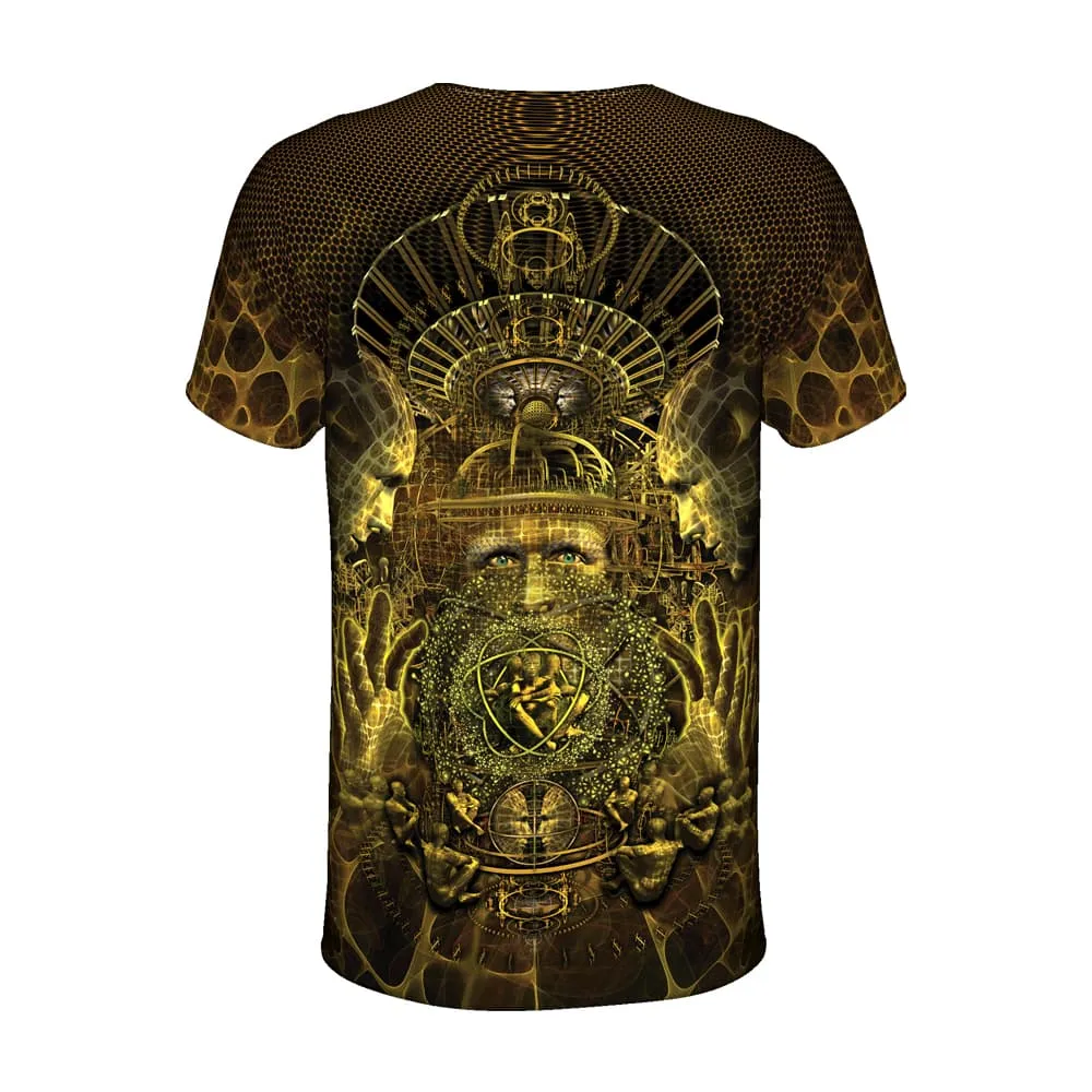 Mens Rave Shirt | Psy Clothing | Sacred Geomery Shirt | Fractal Shirt | Hokus (TS)