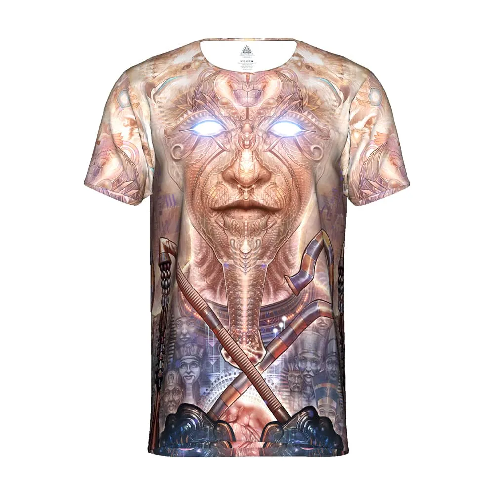 Mens Rave Shirt | Psy Clothing | Sacred Geomery Shirt | Fractal Shirt | Osiris (TS)