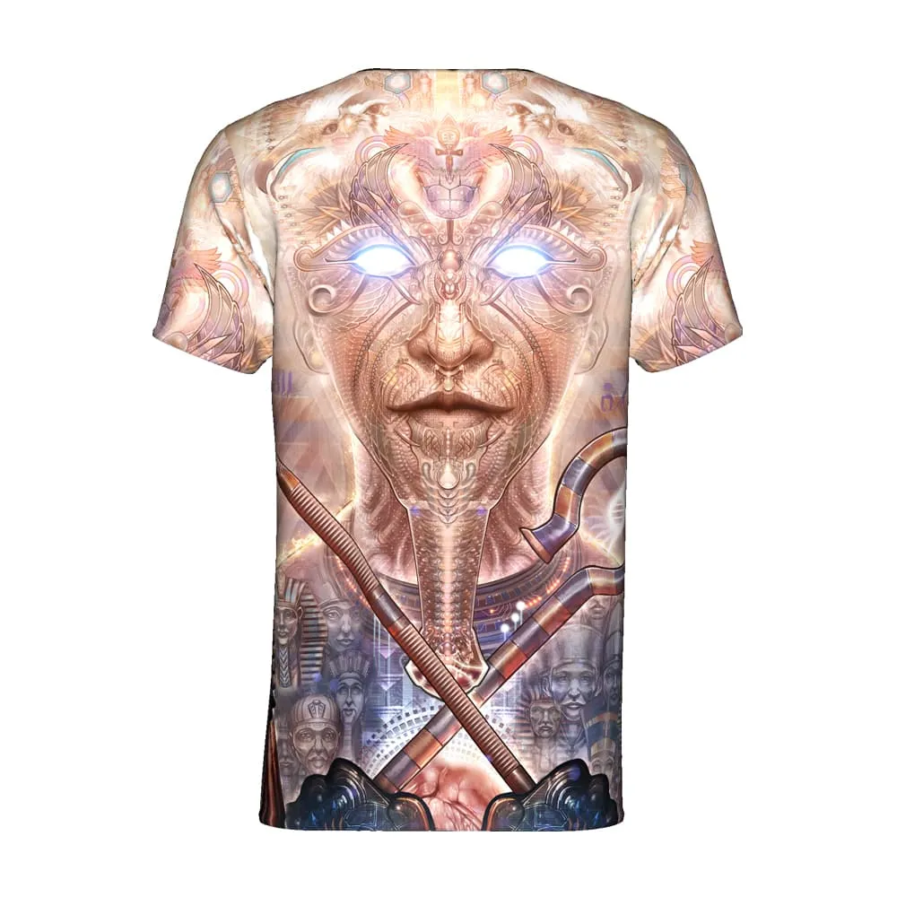 Mens Rave Shirt | Psy Clothing | Sacred Geomery Shirt | Fractal Shirt | Osiris (TS)