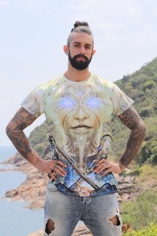 Mens Rave Shirt | Psy Clothing | Sacred Geomery Shirt | Fractal Shirt | Osiris (TS)